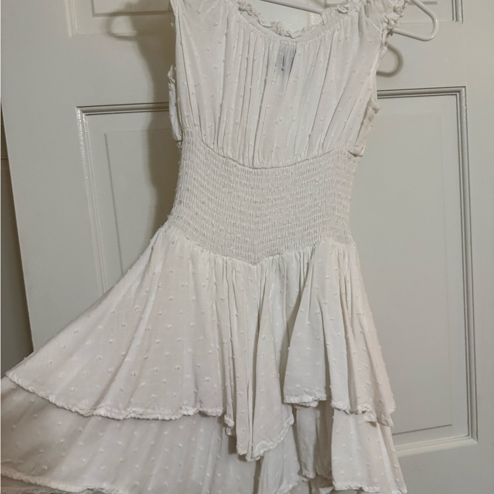 Princess Polly White Pleated One Shoulder Sundress